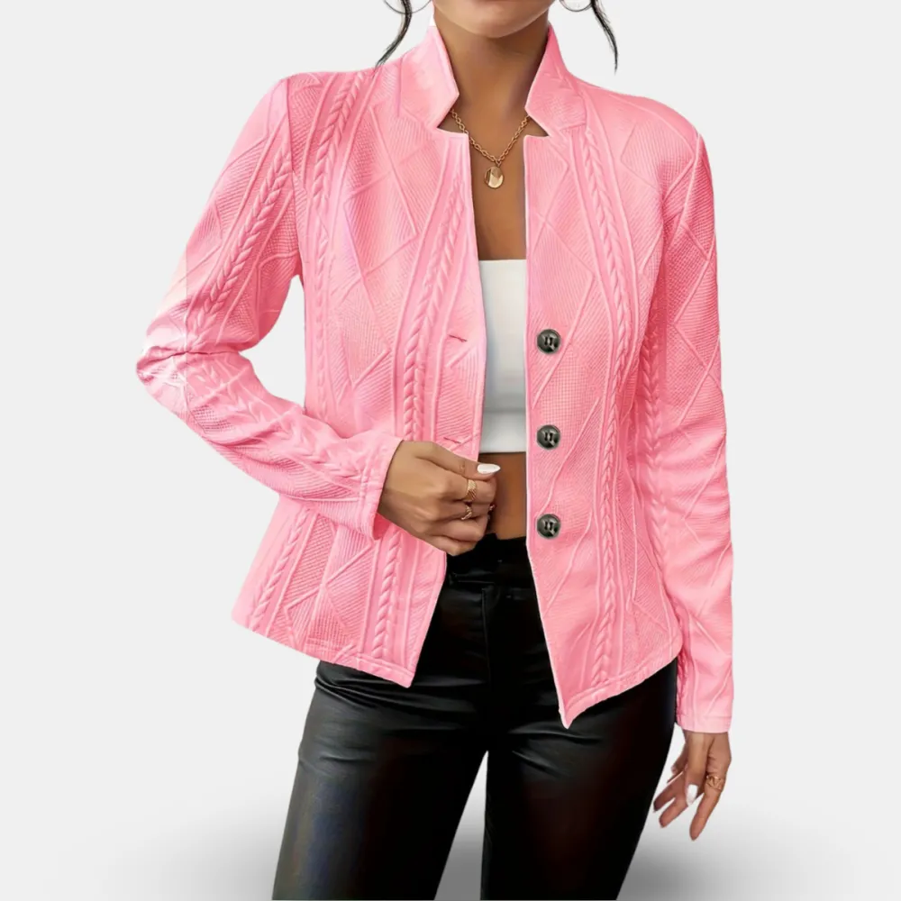 Women's Tailored Blazer With Flattering Fit and