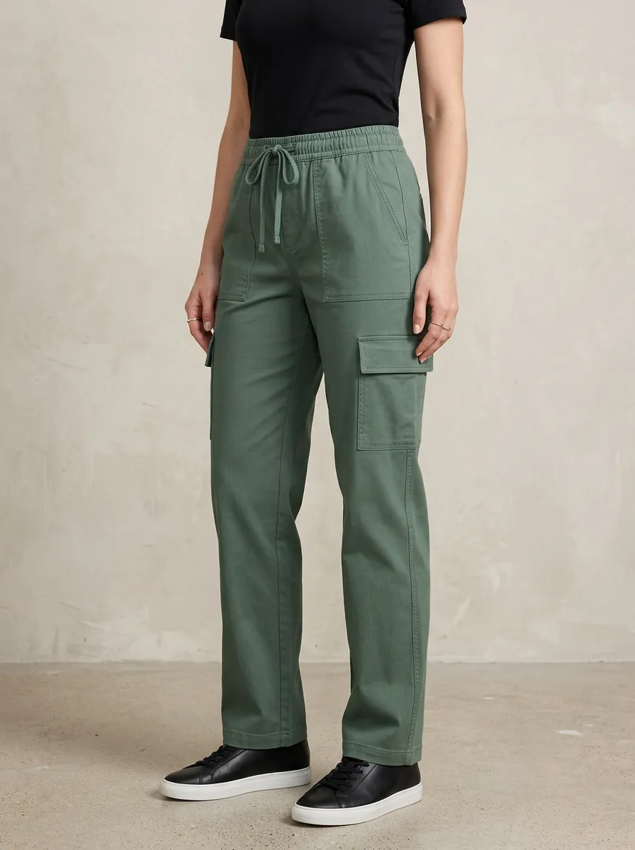 Women's Straight-Leg Utility Cargo Pants