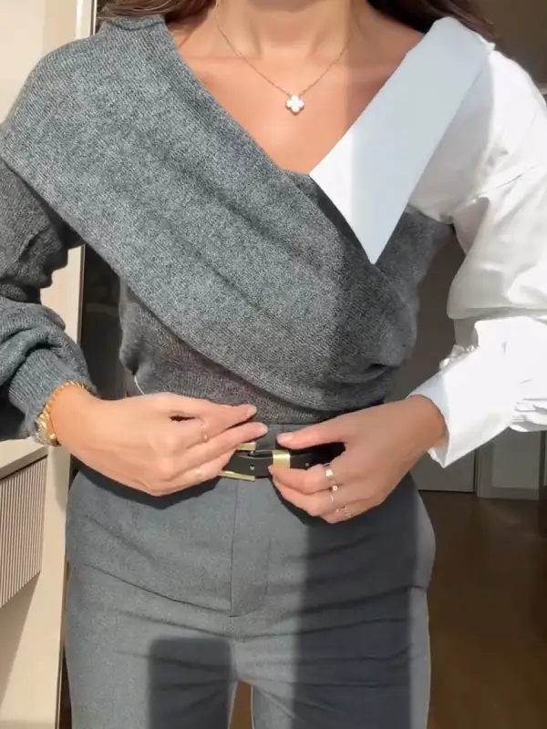 Relaxed Asymmetric Sweater
