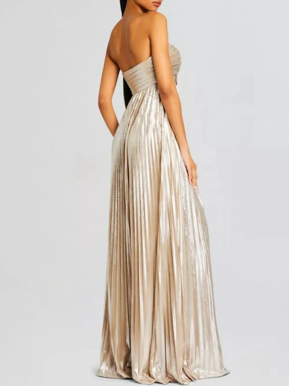 Side Slit Maxi Tie Detail Dress