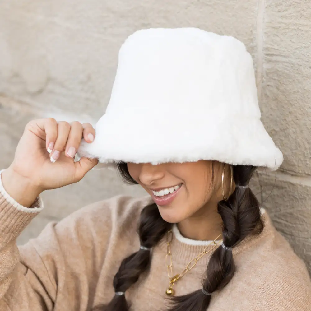 Plush Fur Bucket Hat