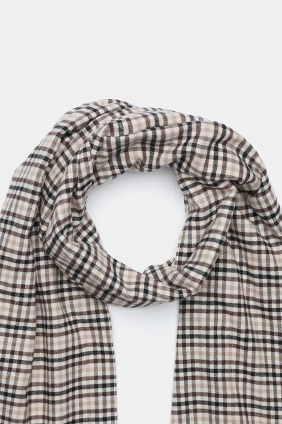 Multi-Pattern Checked Scarf