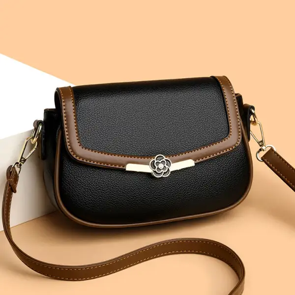 Structured Textured Crossbody Bag