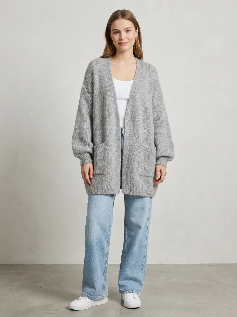 Women's Open-Front Knit Cardigan