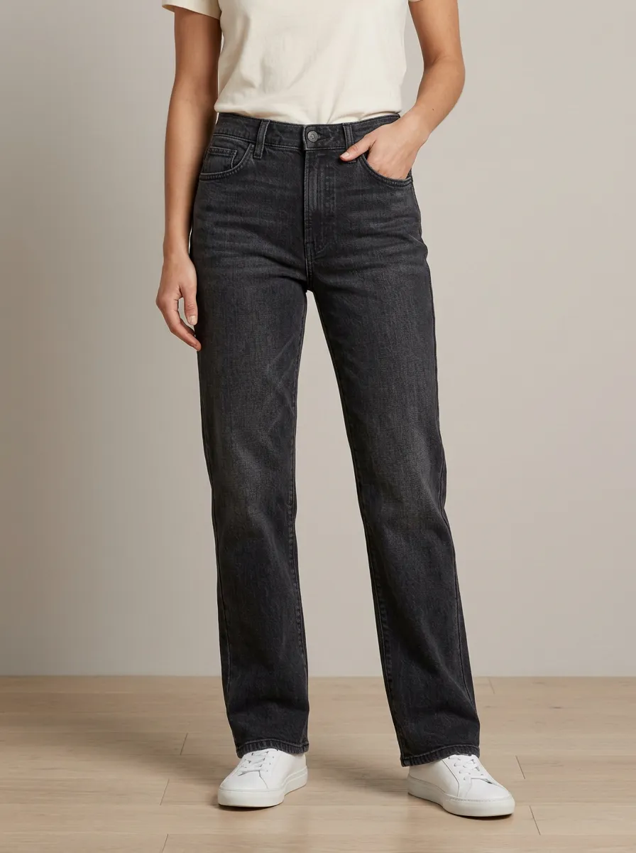 Everyday High-Rise Washed Denim Jeans