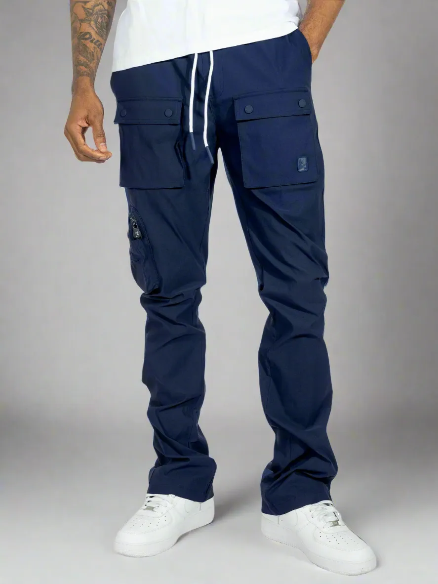 Everyday Nylon Stacked Cargo Pants