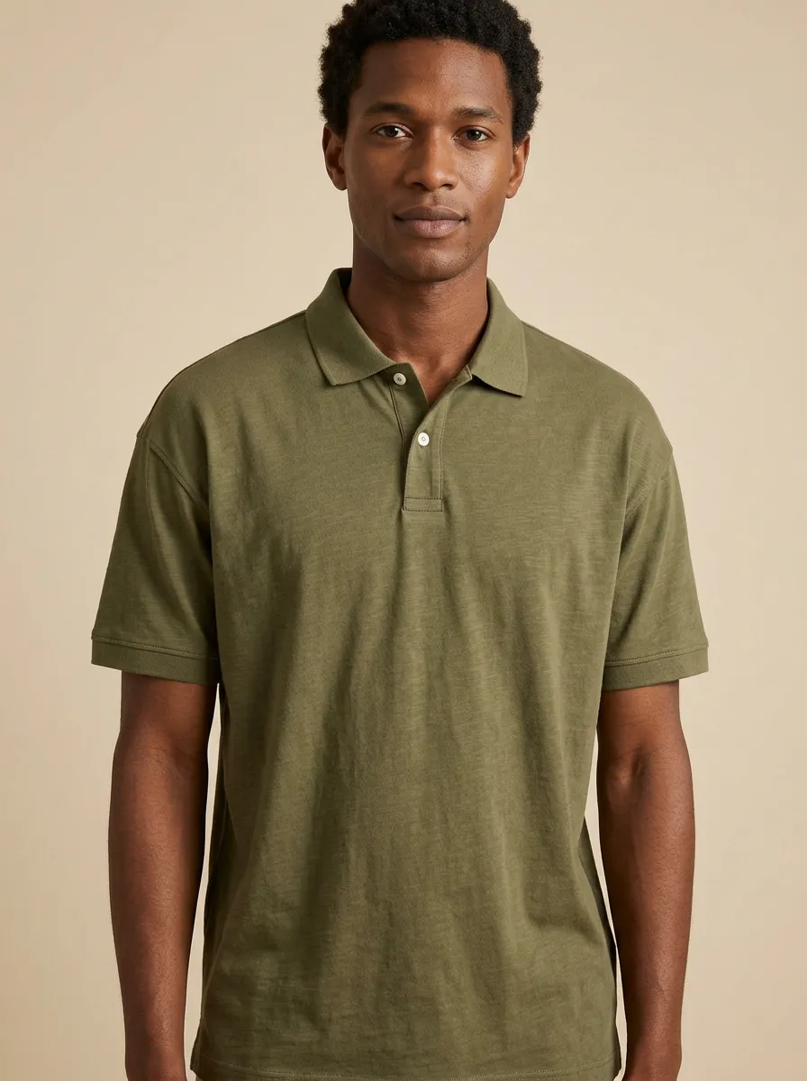 Patterned Classic Men's Polo Shirt