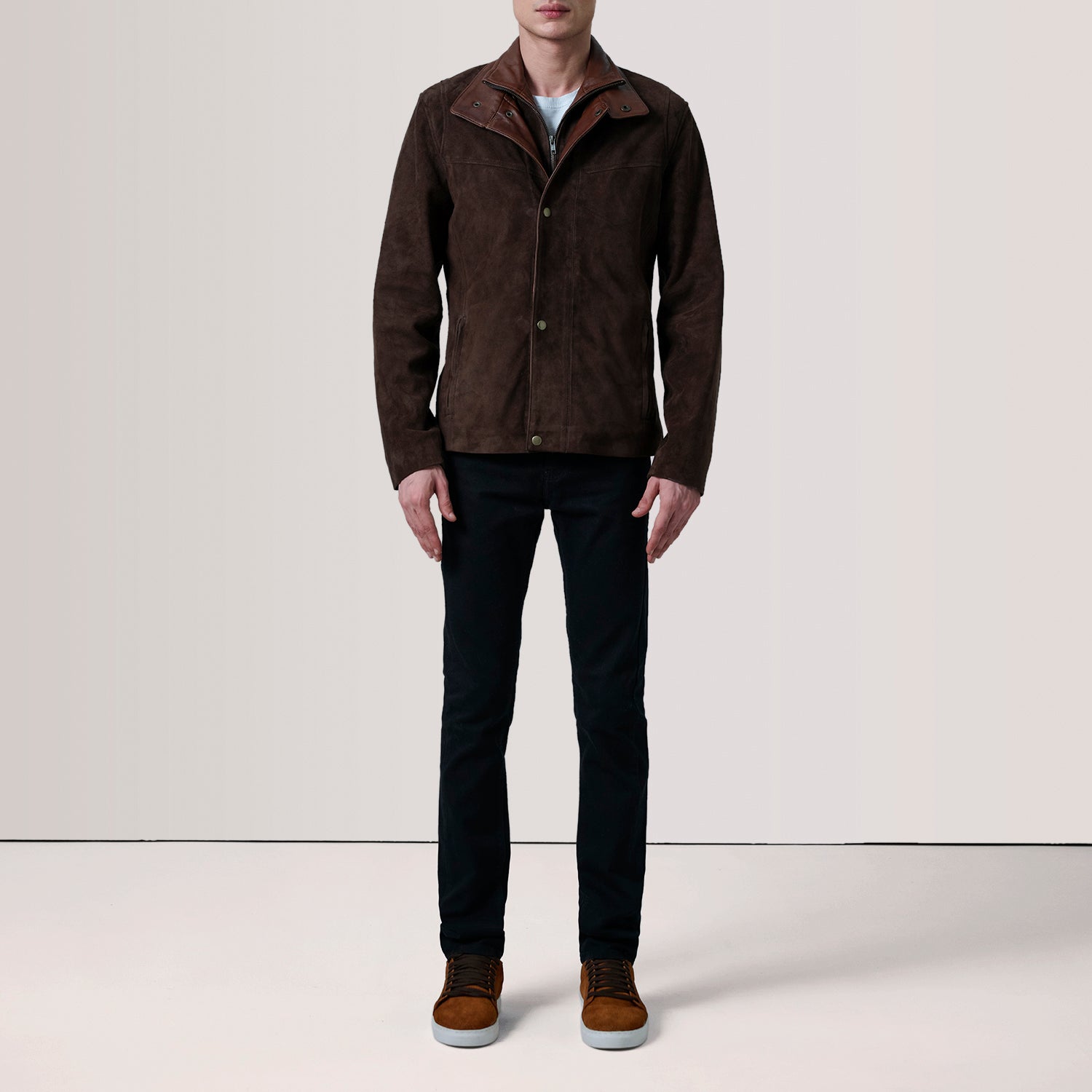 Men's Classic Racer Suede Jacket
