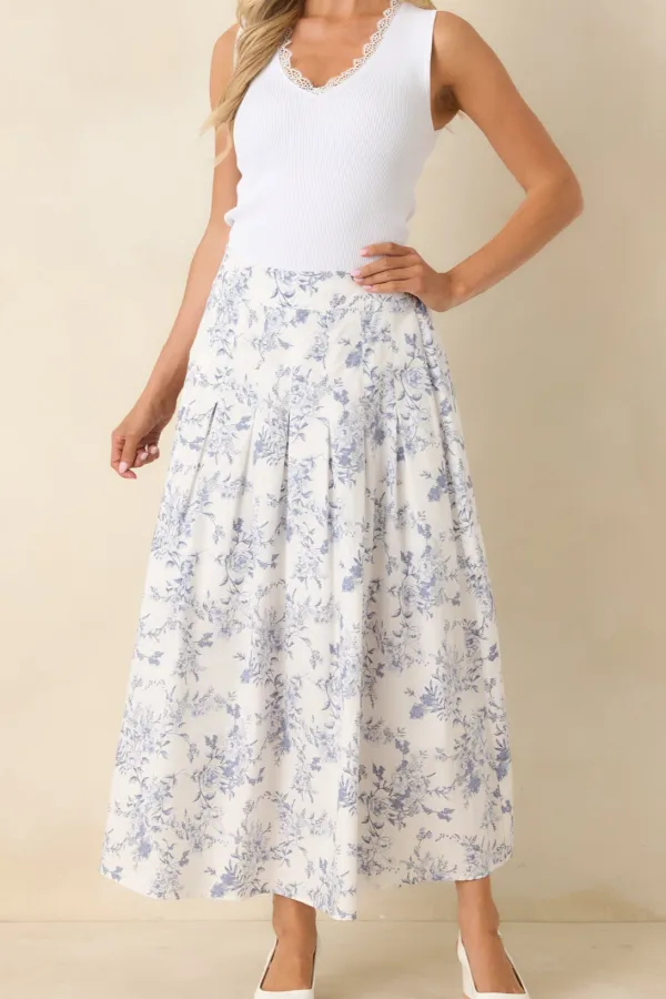 Floral Once Midi Skirt