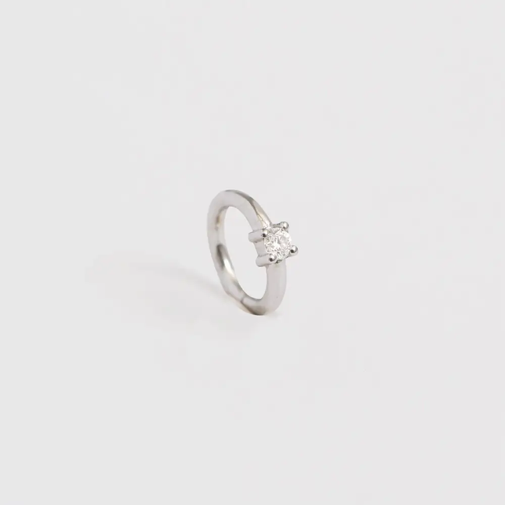 Diamond Hoop Earring