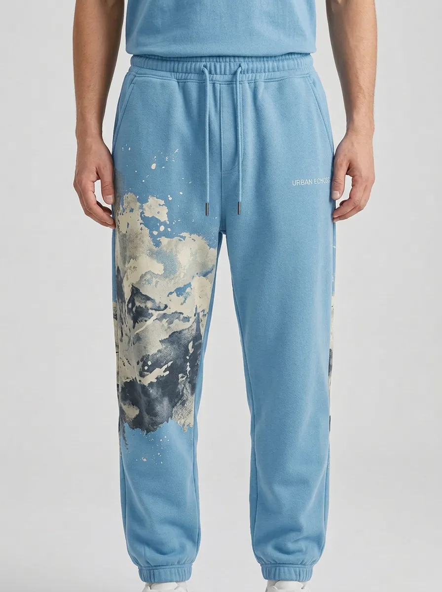 Unisex Urban Ink Splash Sweatpants