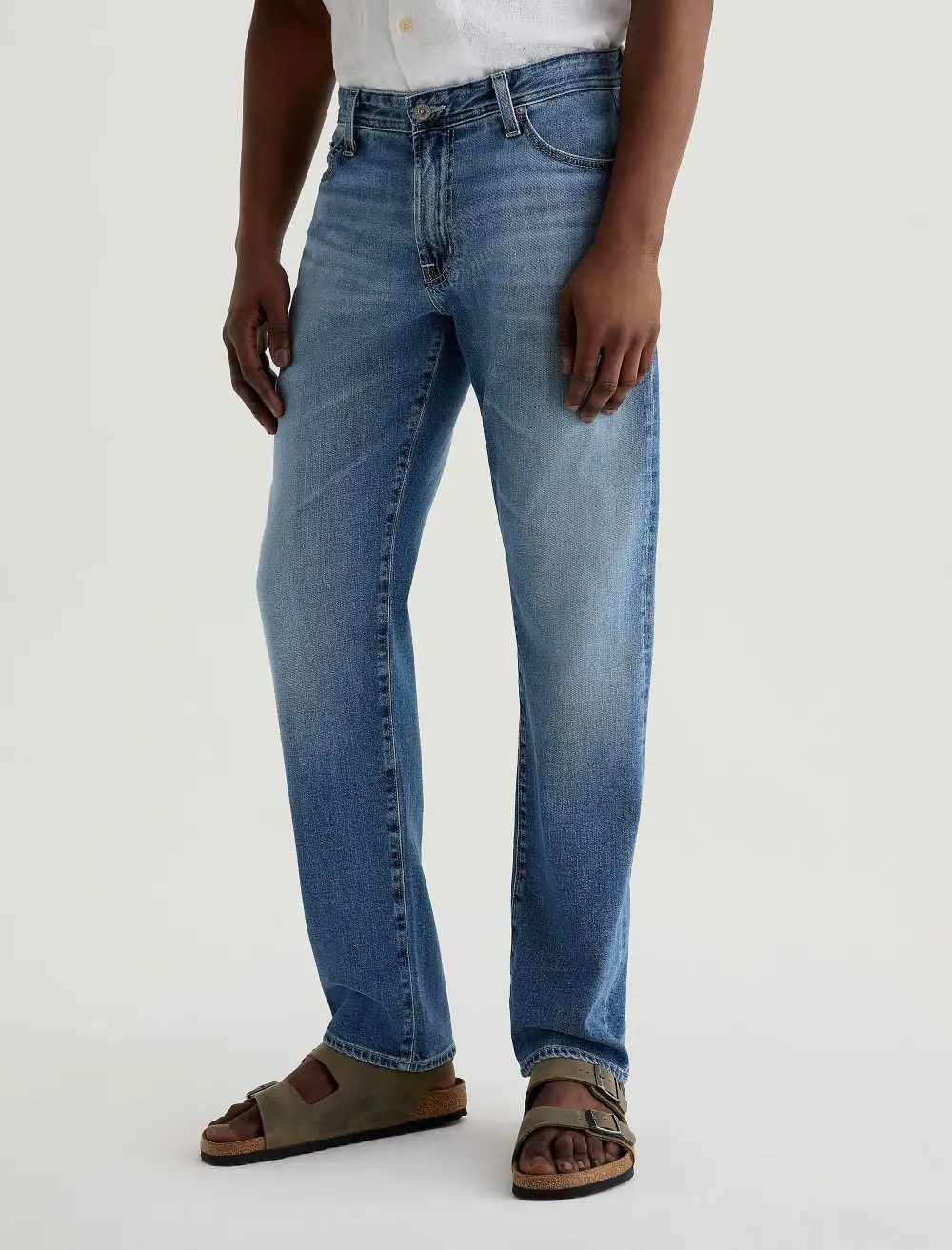 Men's Straight Whiskered Jeans