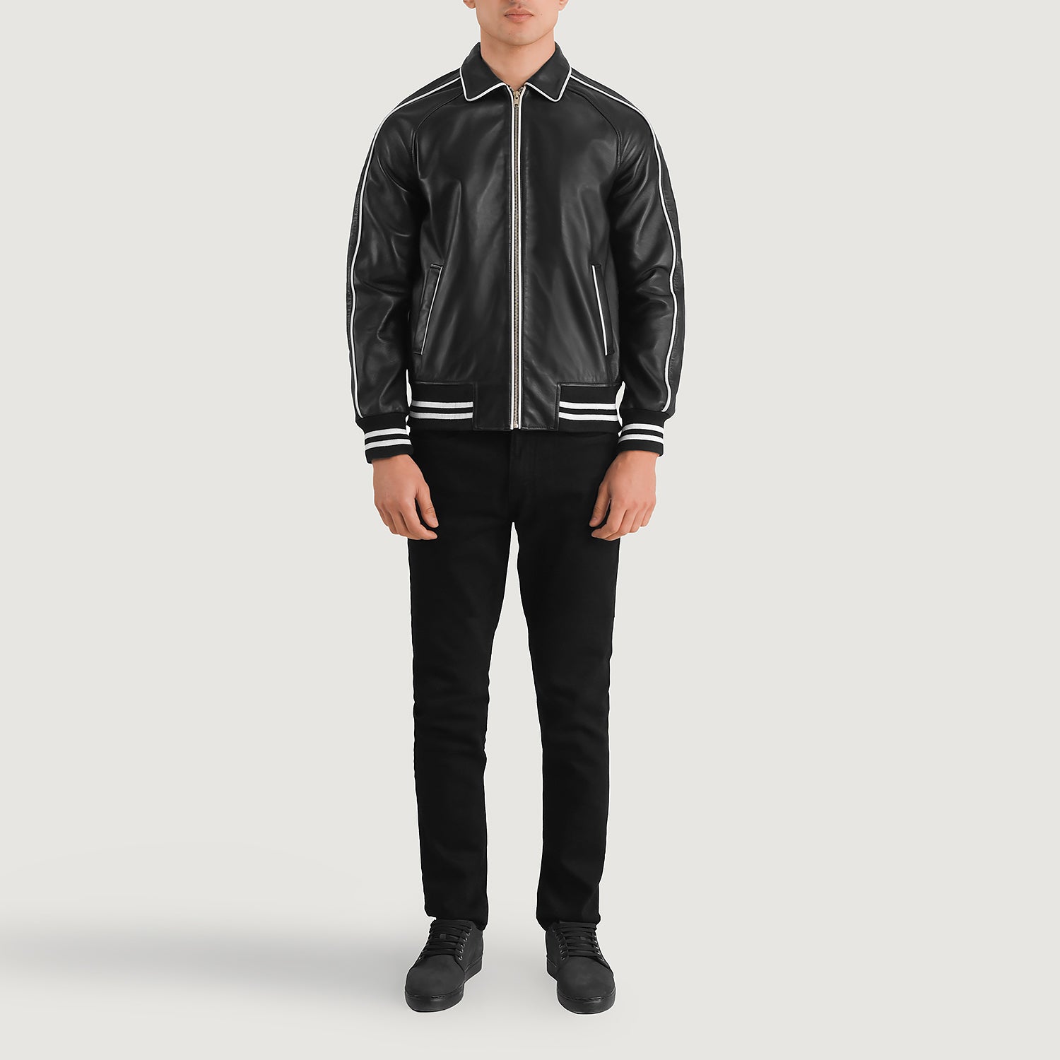 Men's Leather Varsity Jacket