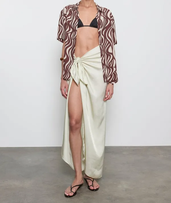 Print Resort Shirt Wave Print