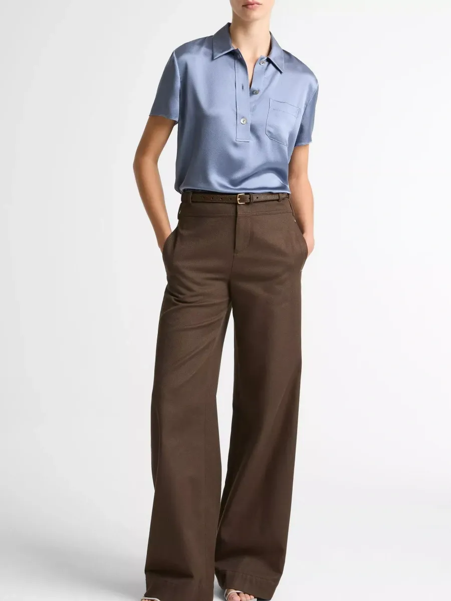 Elegant Short Sleeve Blouse