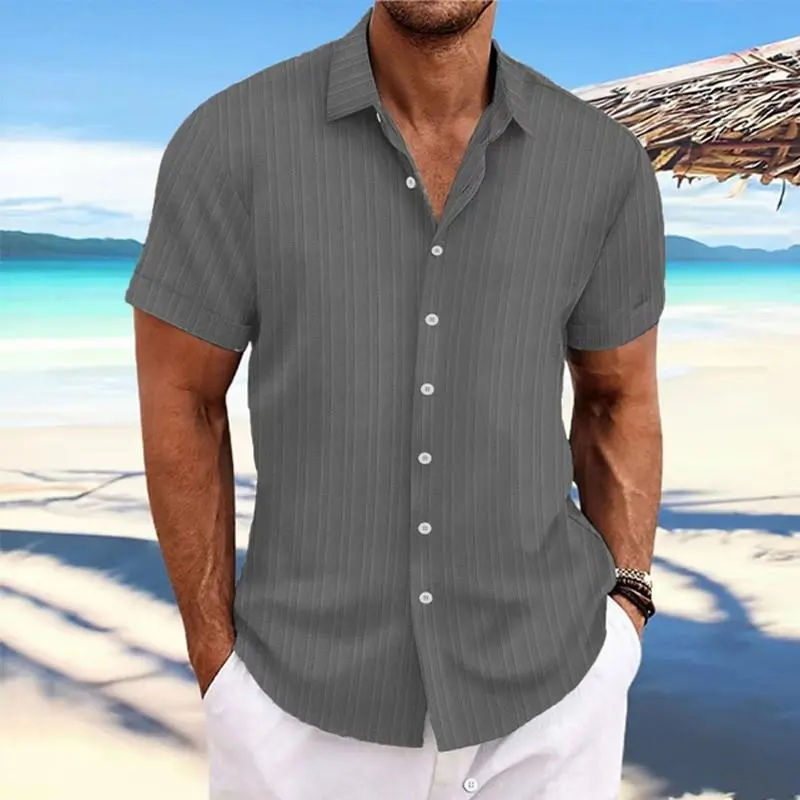 Striped Button Cotton Shirt