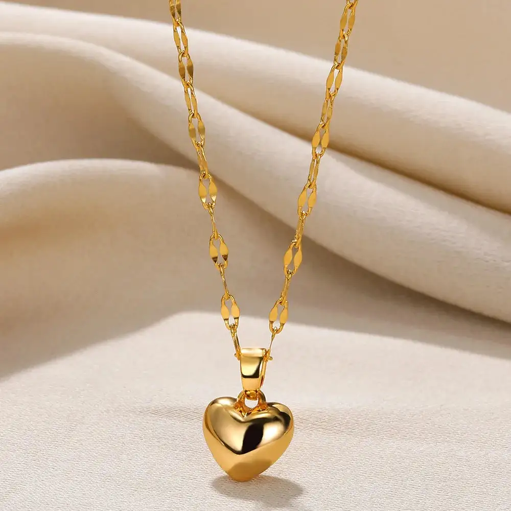 Heart Puffed Necklace