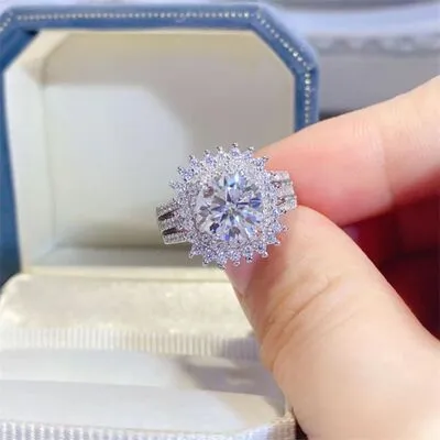 Two Carat Moissanite Ring
