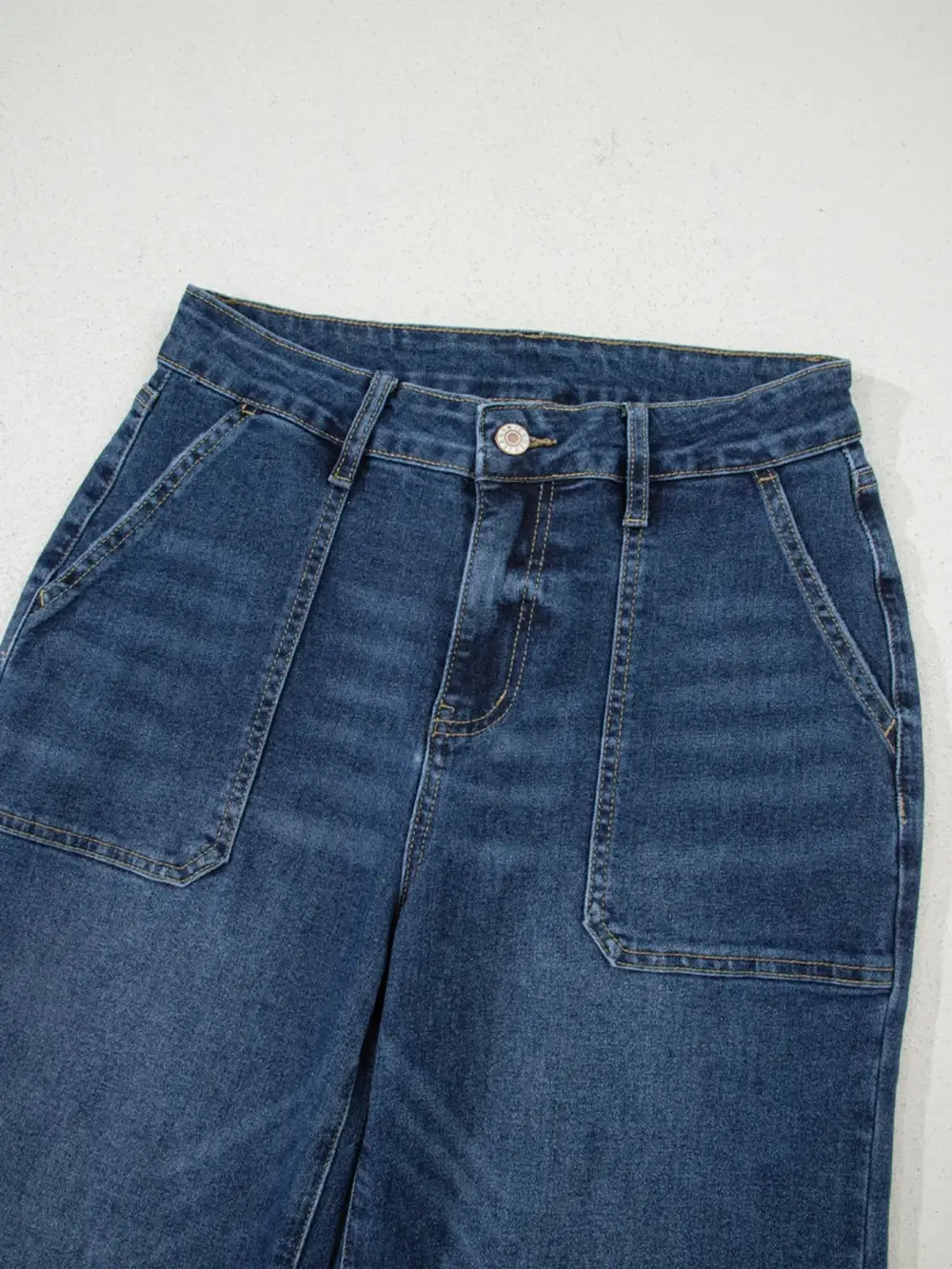 Neat Finish Utility Detail Denim Jeans