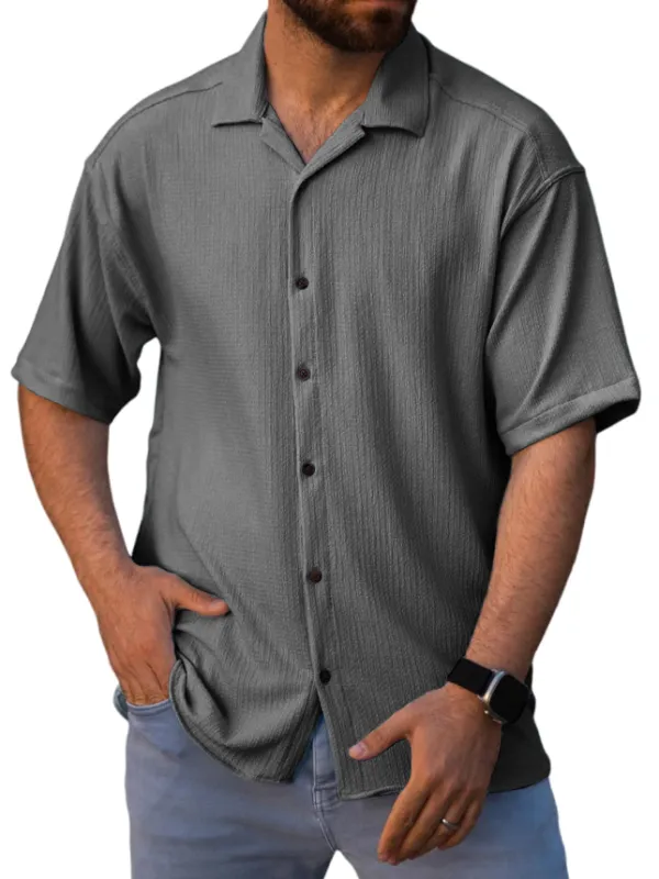Tailored Short Sleeve Button Front Shirt
