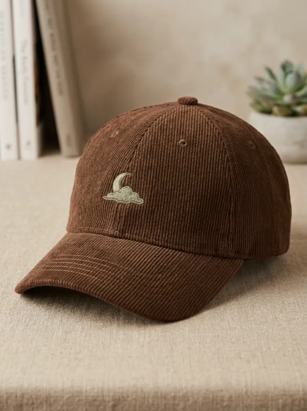 Corduroy Embroidered Unisex Baseball Cap