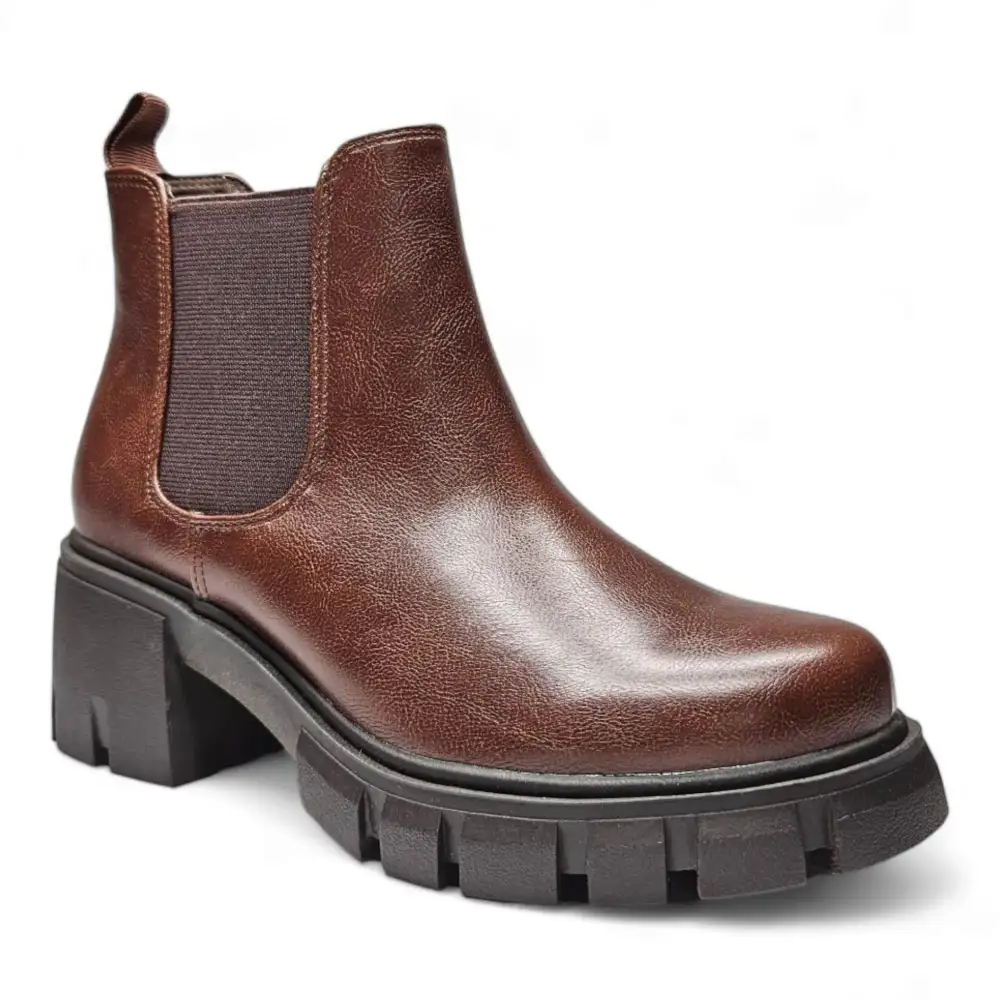Poppy Lug Sole Slip-On Chelsea Bootie