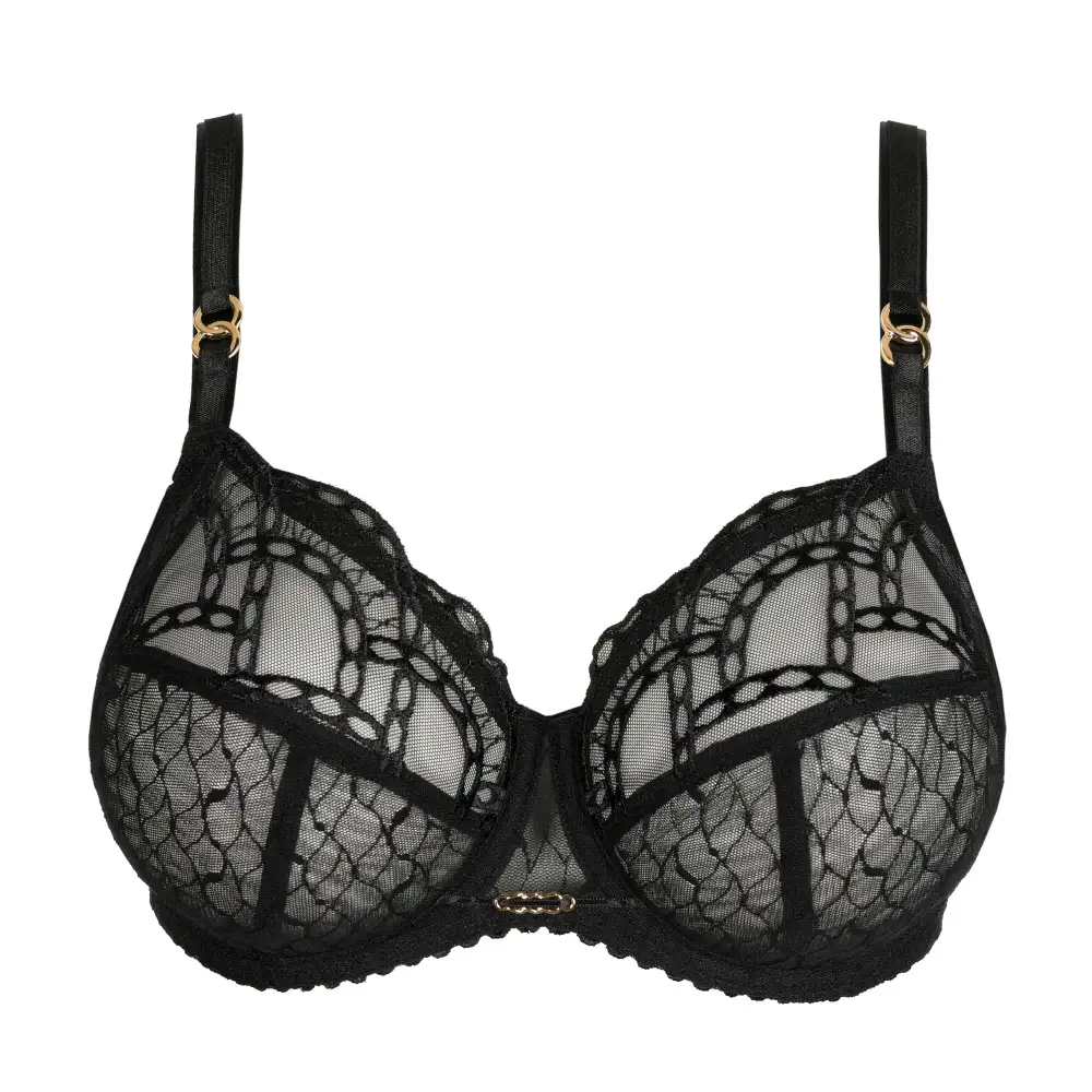 Women's Full Coverage Padded Unpadded Four-Part Cup Lined Cup Lace Embroidery Bra