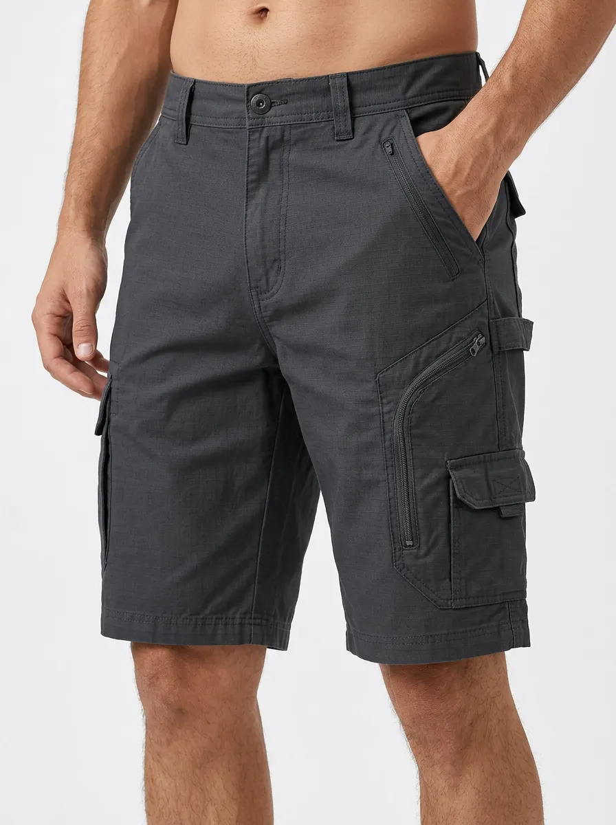 Men's Ripstop Multi-Pocket Cargo Shorts