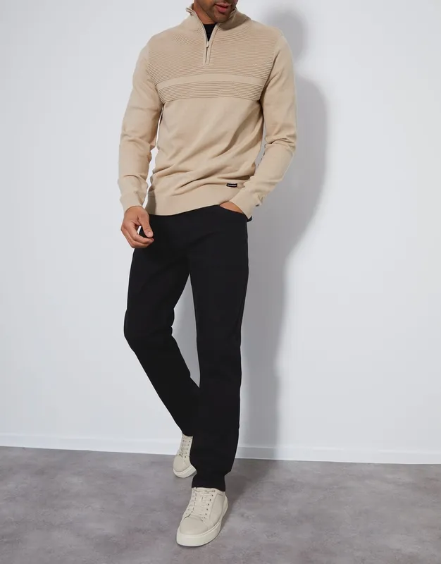 Black Straight-Leg Jeans