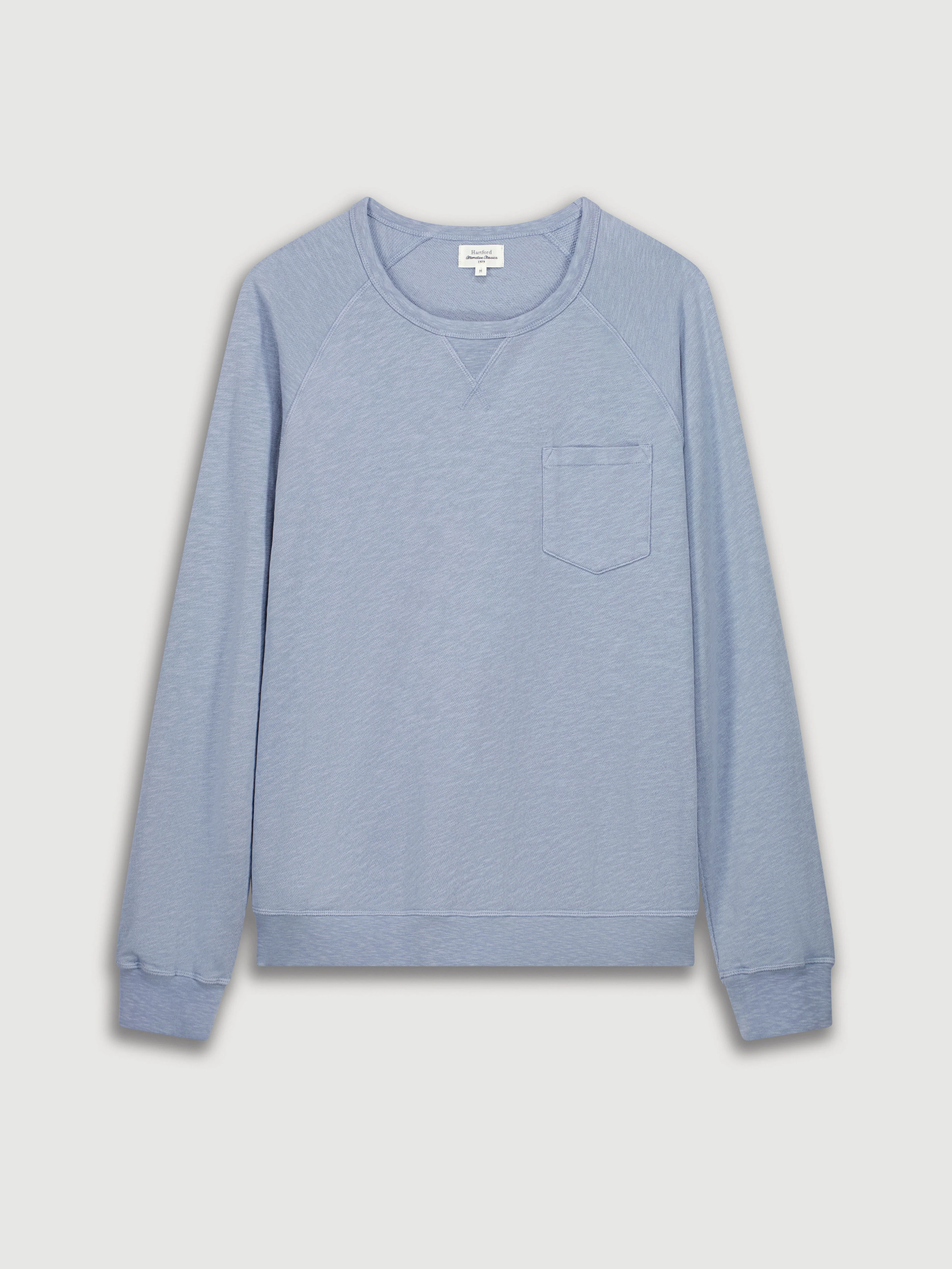 Men's Blue Crew Neck Sweater