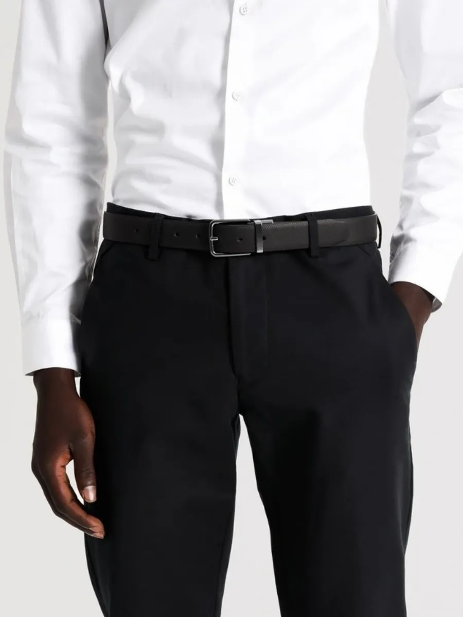 Modern Textured Leather Belt