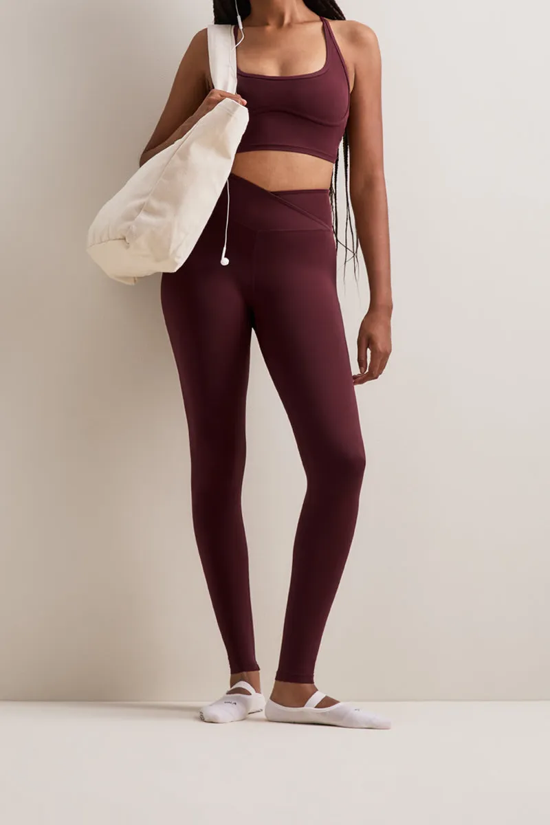 Agile Wrap Waist High Rise Leggings