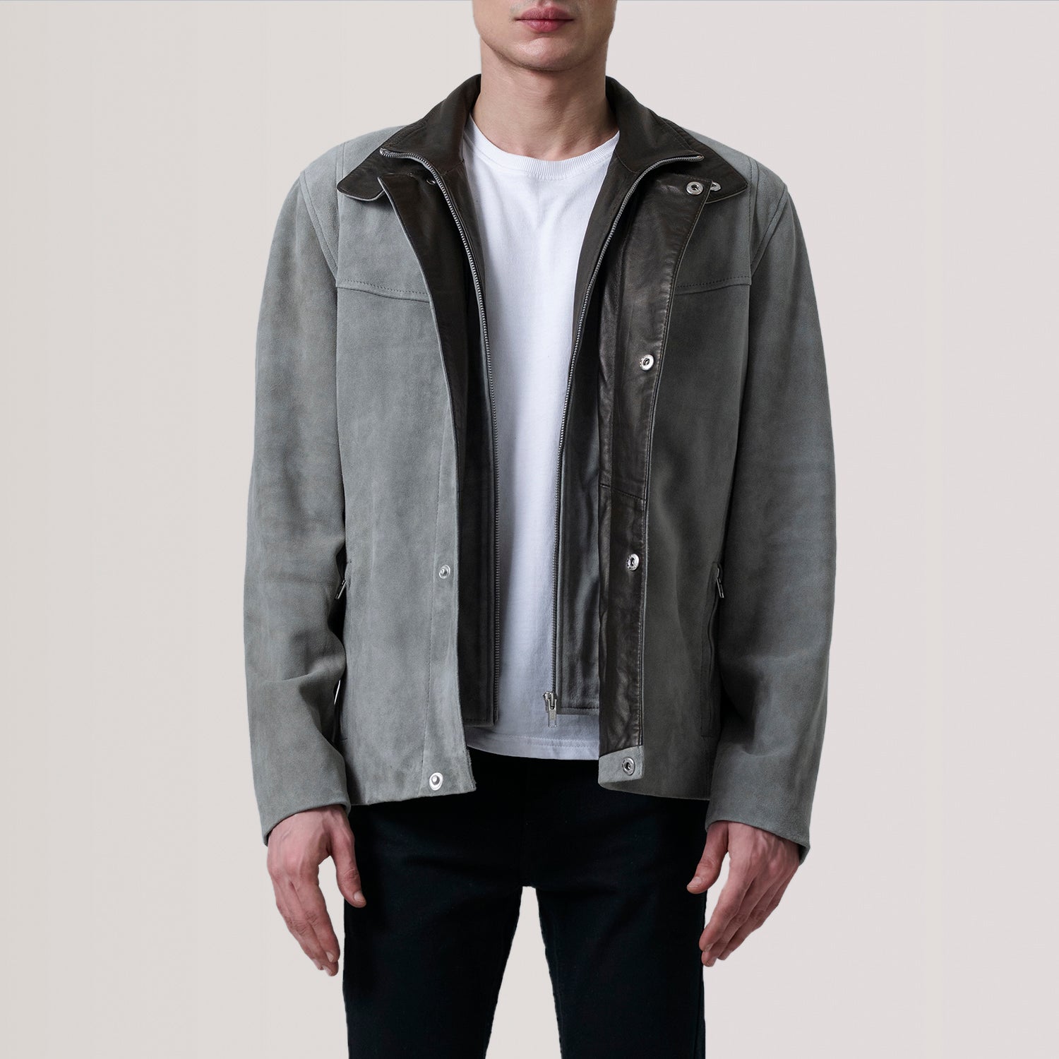 Men's Racer Suede Jacket