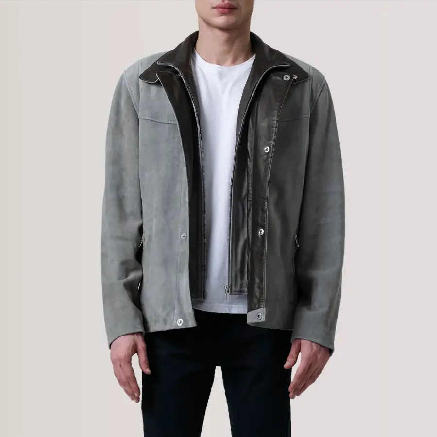 Men's Racer Suede Jacket