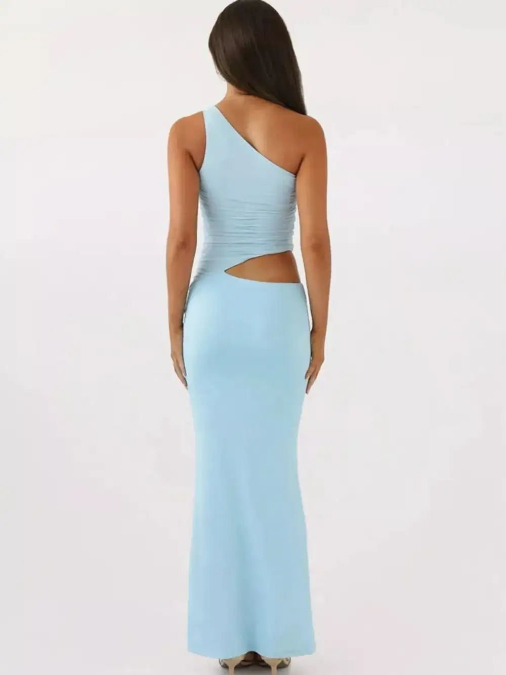 One Shoulder Top and Maxi Skirt Set