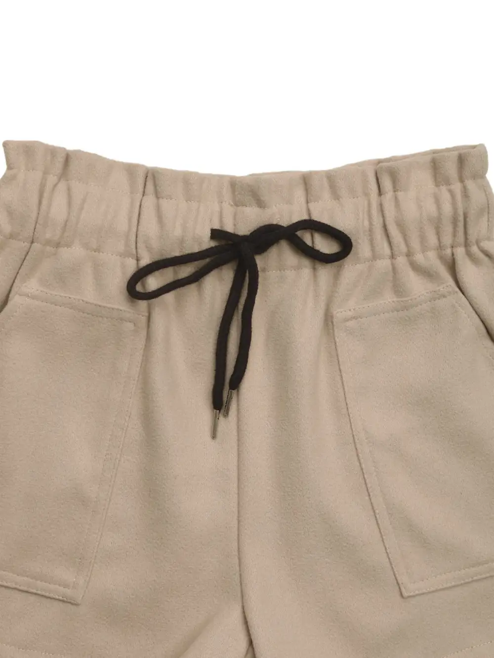 Frill Drawstring Pocket Shorts