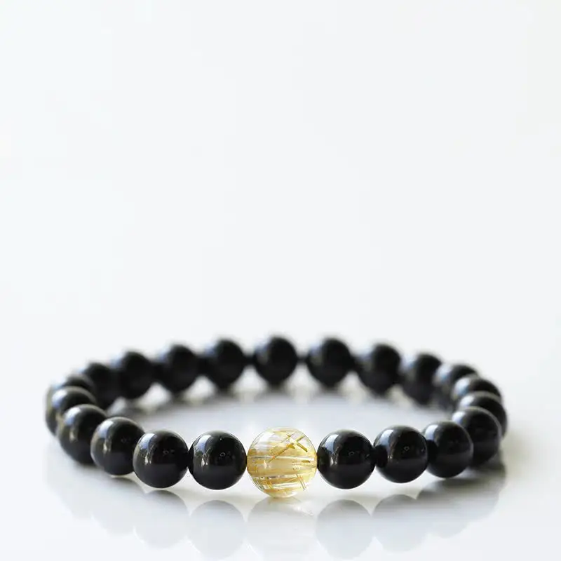 Tourmaline Crystal Zodiac Animal Design Resilience Bracelet