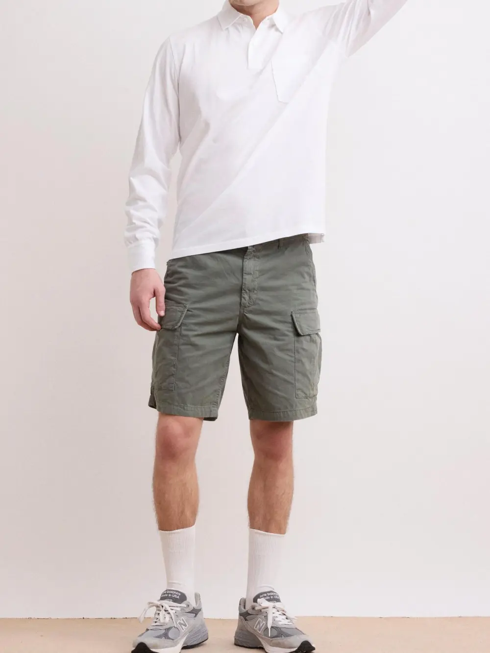 Comfortable Casual Breathable Daily Ivory Polo Shirt