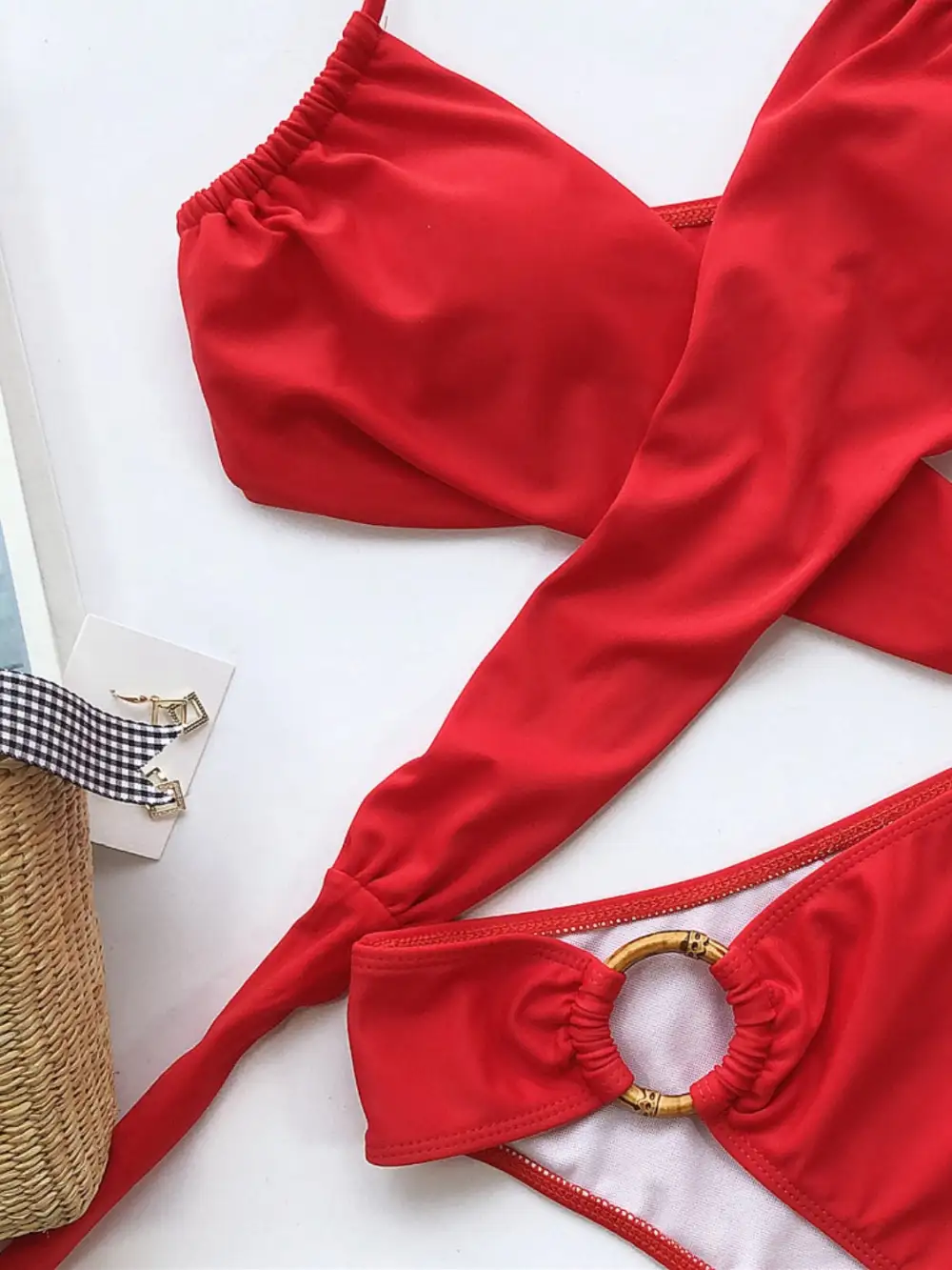 Halter Neck Coordinated Bikini Swim Set