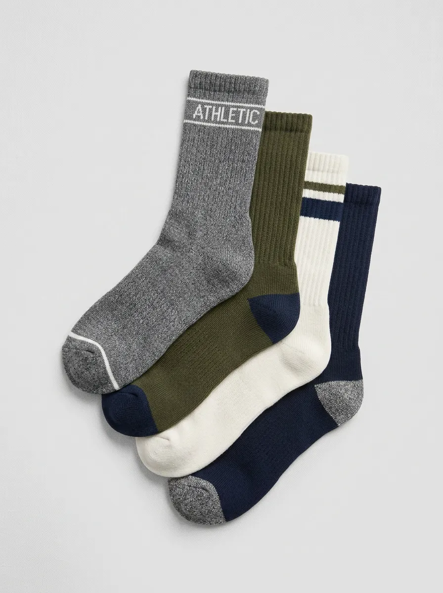 Unisex Retro-Pattern Four Pair Socks