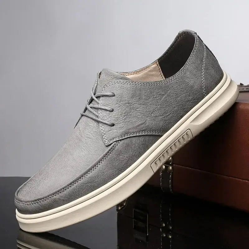 Streamlined Everyday Casual Leather Shoes