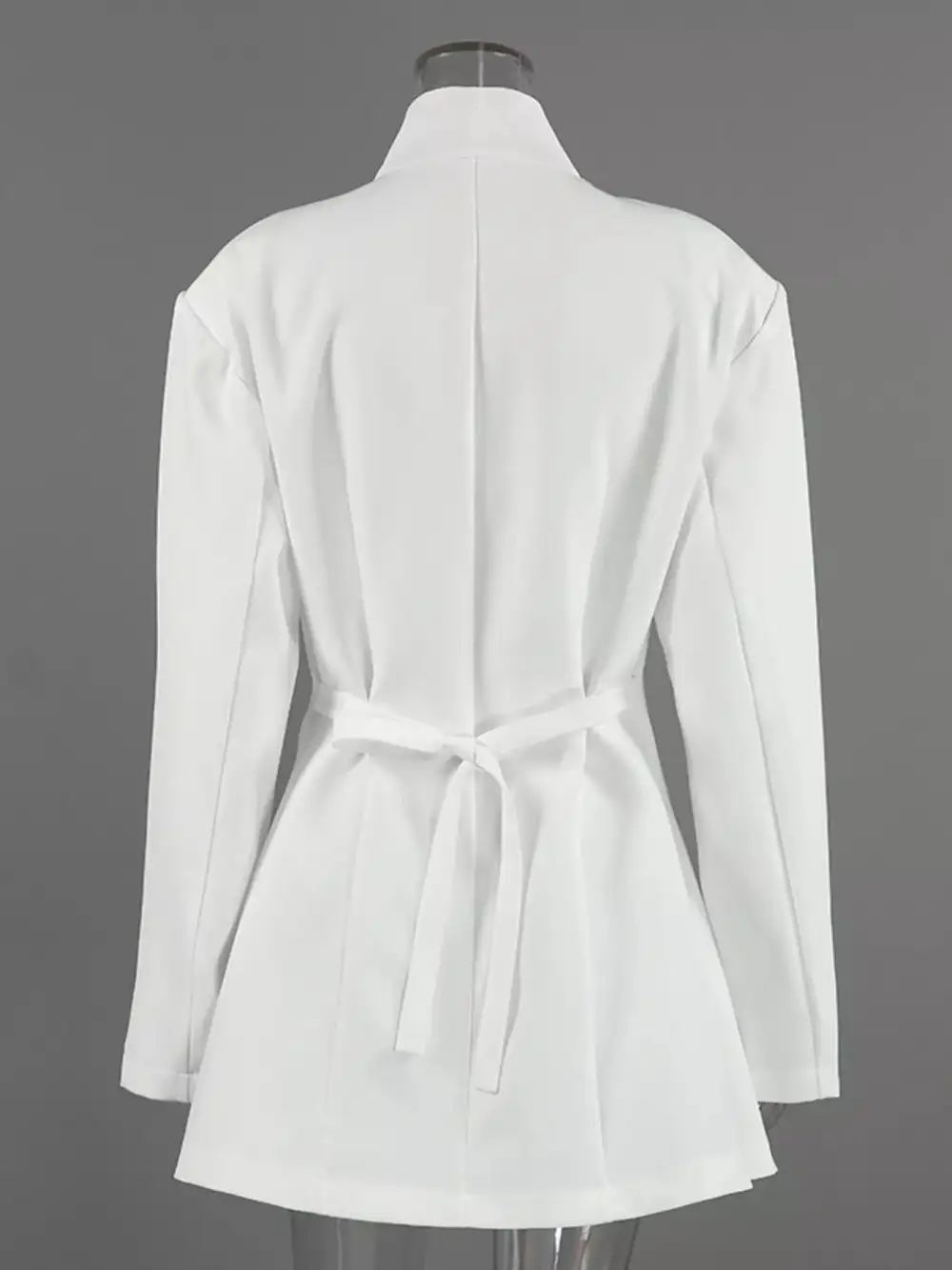 Polished Single-Button Long-Sleeve Blazer