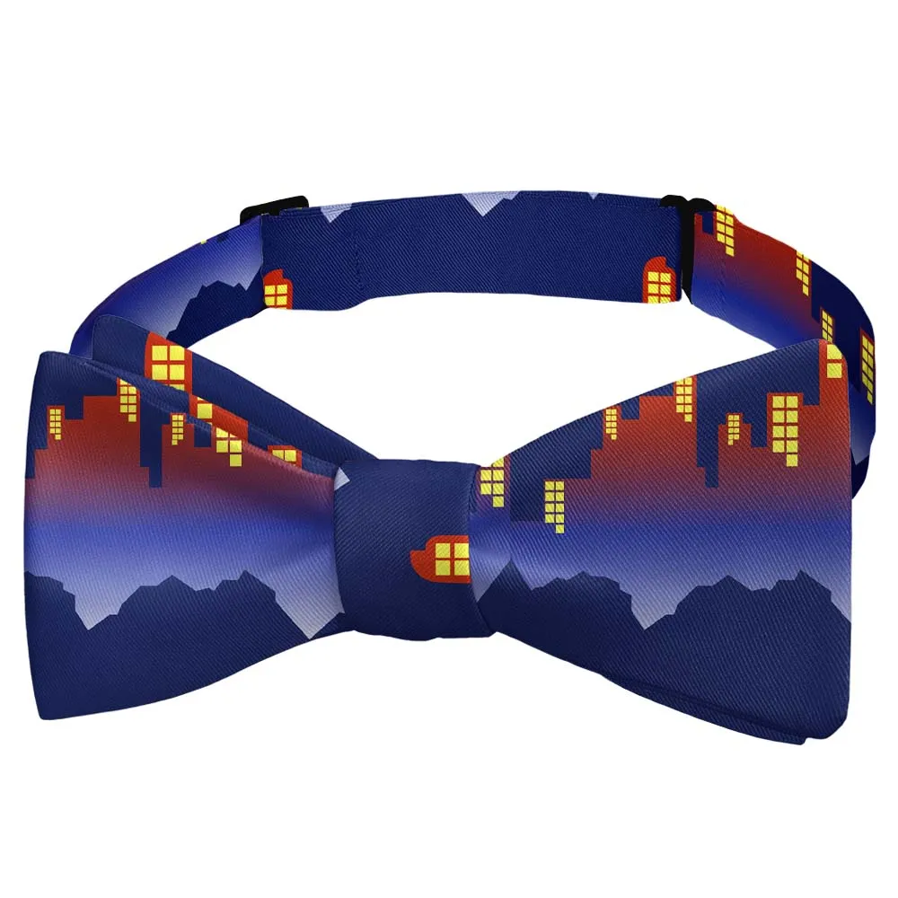 Skyline Pattern Bow Tie