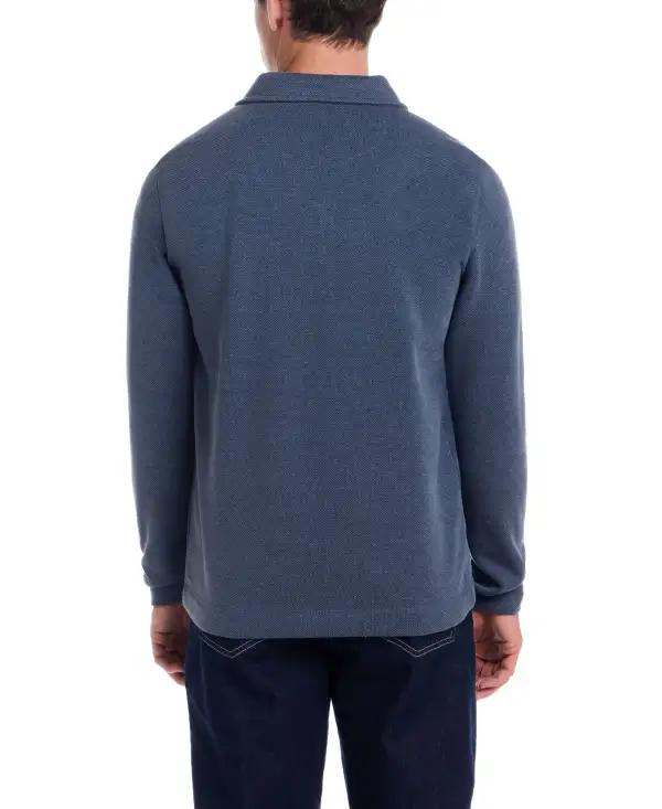 Men's Classic Quarter Zip Mock Neck Sweater