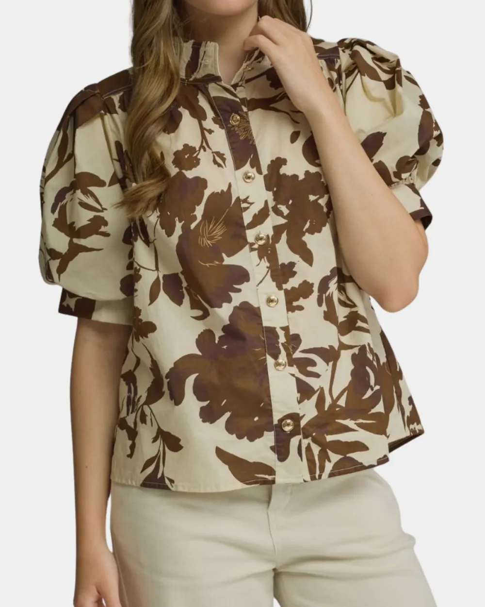 Stand Neck Botanical Top
