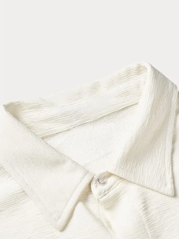 Leisure Texture Shirt Set