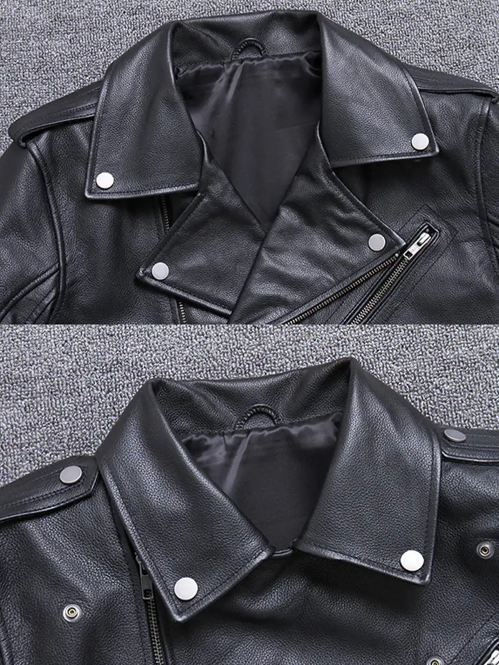 Men's Leather Moto Jacket