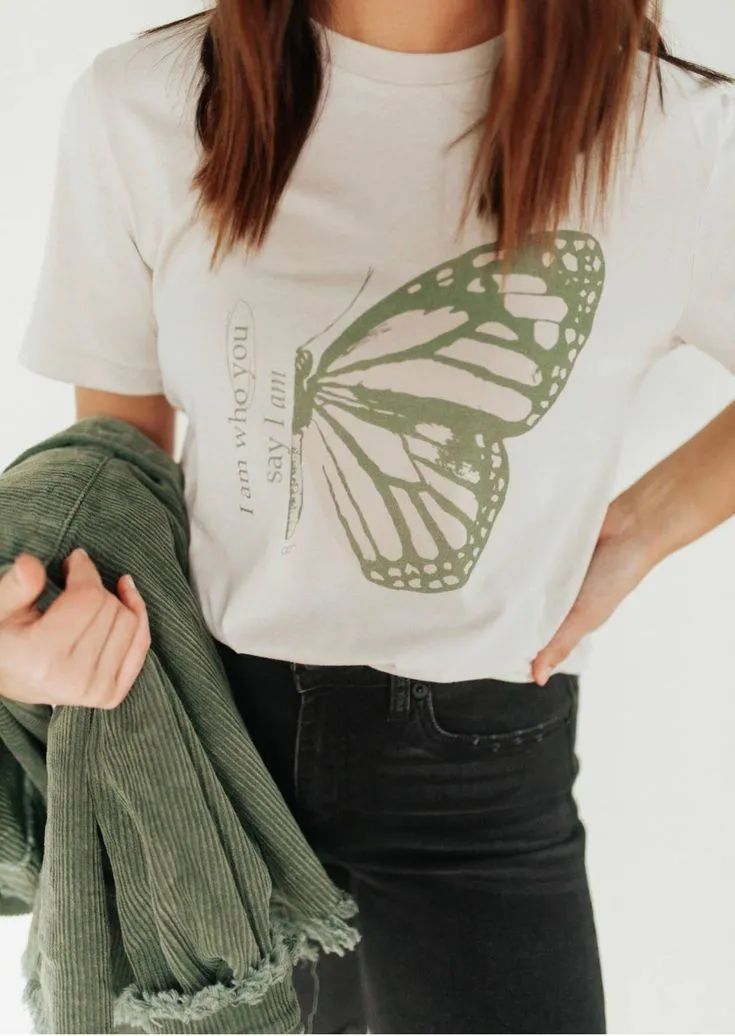 Minimal Butterfly Cotton Tee