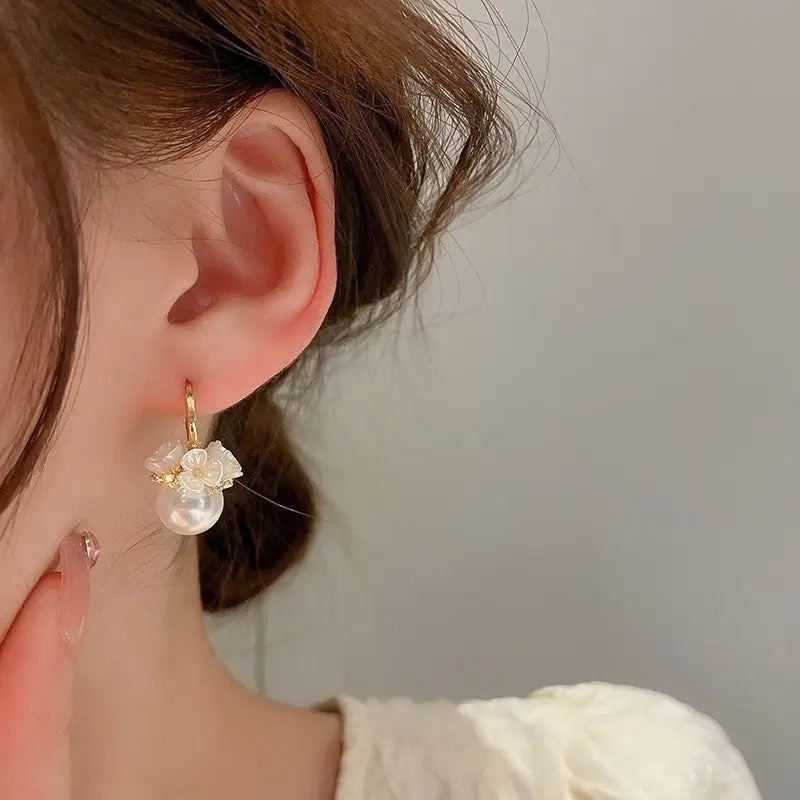 Artful Floral Statement Earrings