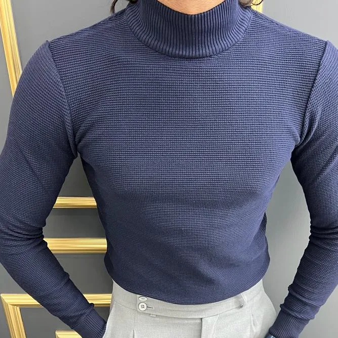 Heritage Slim Fit Cotton Turtleneck Sweater